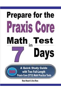 Prepare for the Praxis Core Math Test in 7 Days