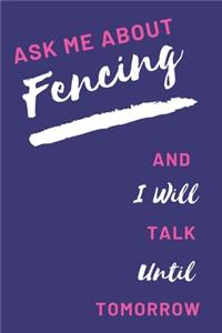 Fencing Notebook Pink&Purple Cover