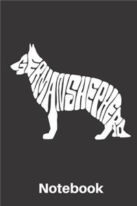 german shepherd notebook