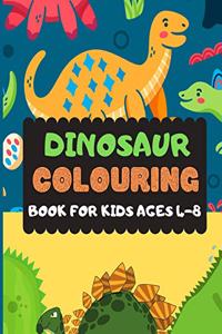 Dinosaur Colouring Book For Kids Ages 4-8