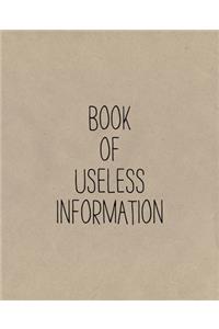 Book of Useless Information