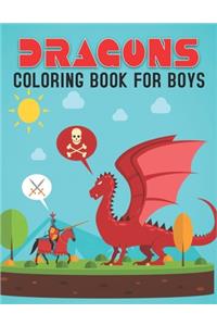 Dragons Coloring Book for Boys