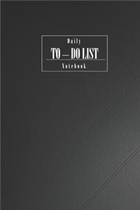 Daily To-Do List Notebook Black