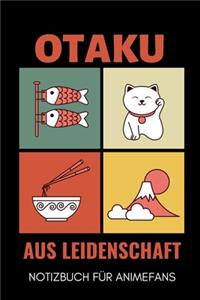 Otaku Aus Leidenschaft Notizbuch Für Animefans