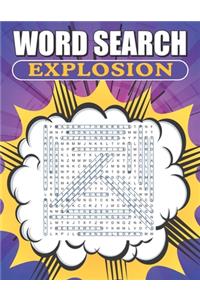 Word Search Explosion: Large Print Word Find Puzzles