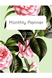 Monthly Planner Five Years 2020-2024