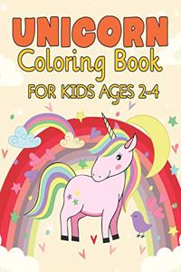 Unicorn Coloring Book for Kids Ages 2-4