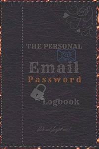 The Personal Email Password Logbook -Do Not Forget Me .