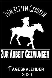 Zum Reiten geboren zur Arbeit gezwungen - Tageskalender 2020
