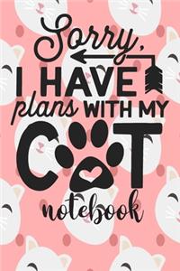 I Have Plans With My Cat - Notebook