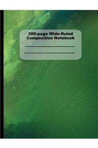 200-Page Wide Ruled Composition Notebook
