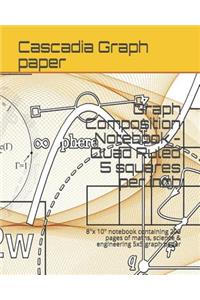 Graph Composition Notebook - Quad Ruled 5 Squares Per Inch