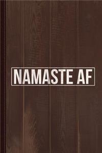 Namaste AF Yoga Journal Notebook