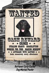 Retriever Curly-Coated Dog Wanted Poster