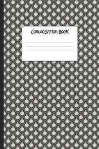 Composition Book: Silver Mermaid Scales, 200 Pages, College Ruled (7.44 X 9.69)