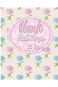 Blank Sheet Music - 12 Staves