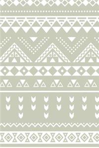 Aztec Design Notebook: Silver: Notebook 6 X 9: Notebook 250 Pages
