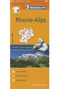 Rhone-Alps - Michelin Regional Map 523