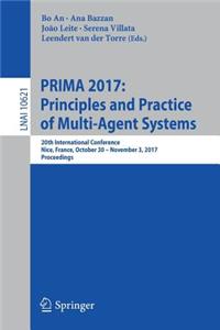 Prima 2017: Principles and Practice of Multi-Agent Systems