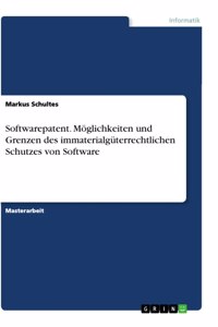 Softwarepatent. Möglichkeiten und Grenzen des immaterialgüterrechtlichen Schutzes von Software