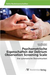 Psychometrische Eigenschaften der Delirium Observation Screening Scale