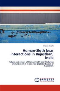 Human-Sloth bear interactions in Rajasthan, India