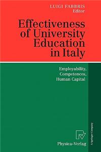 Effectiveness of University Education in Italy