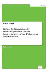 Einfluss der Steuerzeiten, der Brennraumgeometrie und des Brennverfahrens auf den Wirkungsgrad eines Gasmotors