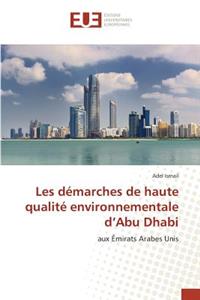 Les démarches de haute qualité environnementale d'Abu Dhabi