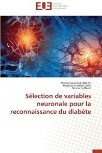 S�lection de Variables Neuronale Pour La Reconnaissance Du Diab�te