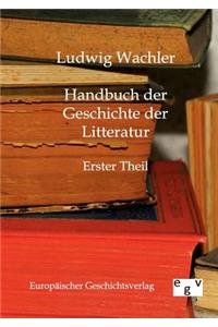 Handbuch der Geschichte der Litteratur