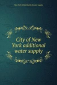 City of New York additional water supply
