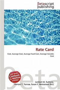 Rate Card