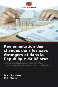 Réglementation des changes dans les pays étrangers et dans la République du Bélarus