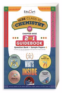 Educart ICSE Class 10 Chemistry Guidebook 2022-23 Question Bank + Sample Papers 2023 Exam (Including Previous 10 Years Questions)