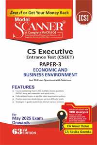 Economic and Business Environment (Paper 3 | CS Executive Entrance | CSEET) Scanner - Including questions and solutions | 2022 Syllabus | Applicable for July 2024 Exam Onwards | Green Edition