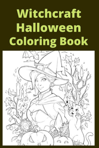 Witchcraft Halloween Coloring Book