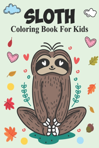 Sloth Coloring Book For Kids
