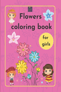Flowers Coloring Book for girls