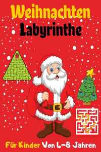 Weihnachten Labyrinthe Für Kinder Von 4-8 Jahren
