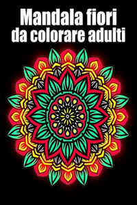 Mandala fiori da colorare adulti