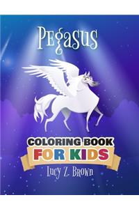 Pegasus coloring book for kids