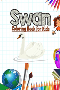 Swan Coloring Book for Kids