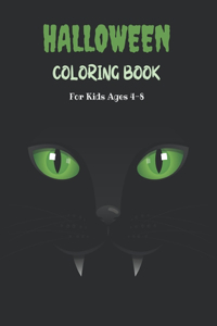 Halloween Coloring Book For Kids Ages 4-8