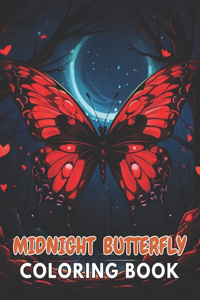 Midnight Butterfly Coloring Book