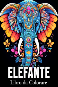 Elefante Libro da Colorare