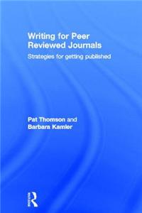 Writing for Peer Reviewed Journals