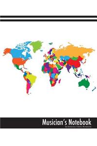 Musician's Notebook (world map glossy edition)