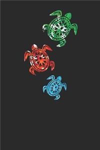 Colored Tribal Turtle