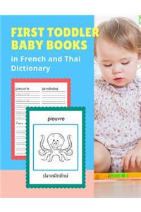 First Toddler Baby Books in French and Thai Dictionary
